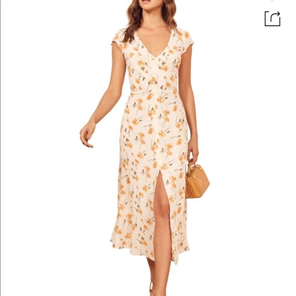 Reformation Wellfleet Back Cutout Dress size 2